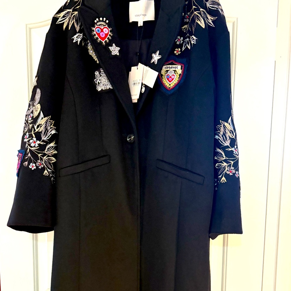 Cinq a Sept Heritage Patch Gravis Coat